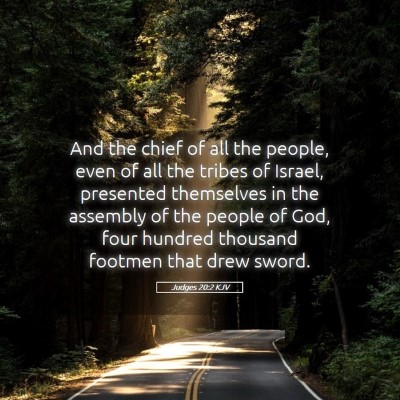 Picture 05 - Judges 20:2 KJV - And the chief of all the people, even of all the - Bible Verse Picture