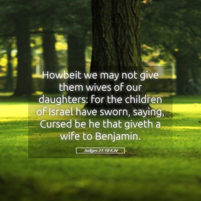 Picture 05 - Judges 21:18 KJV - Howbeit we may not give them wives of our - Bible Verse Picture