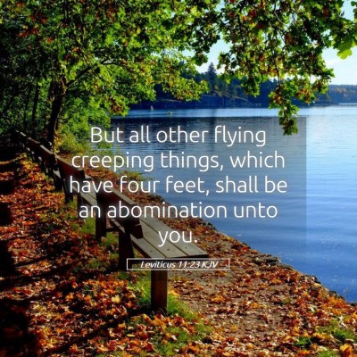 Picture 05 - Leviticus 11:23 KJV - But all other flying creeping things, which have - Bible Verse Picture