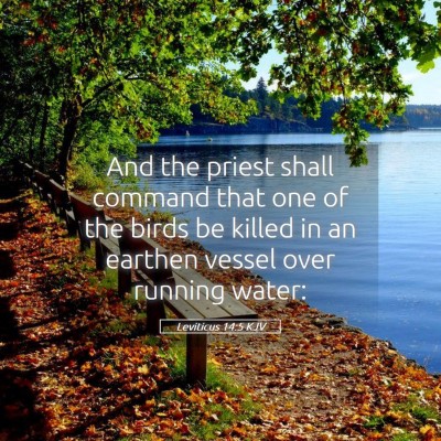 Picture 05 - Leviticus 14:5 KJV - And the priest shall command that one of the - Bible Verse Picture