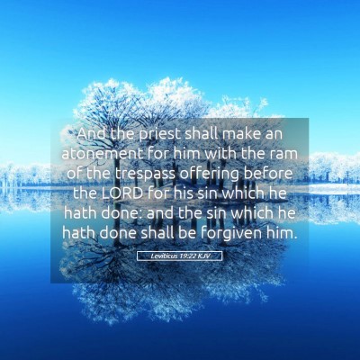 Picture 05 - Leviticus 19:22 KJV - And the priest shall make an atonement for him - Bible Verse Picture