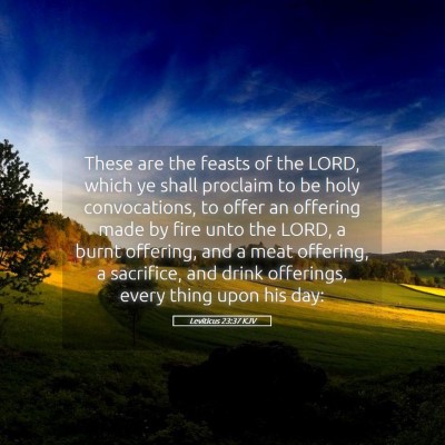 Picture 05 - Leviticus 23:37 KJV - These are the feasts of the LORD, which ye shall - Bible Verse Picture