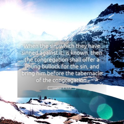 Picture 05 - Leviticus 4:14 KJV - When the sin, which they have sinned against it, - Bible Verse Picture
