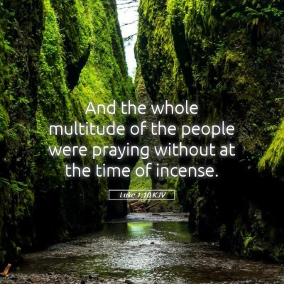 Picture 05 - Luke 1:10 KJV - And the whole multitude of the people were - Bible Verse Picture