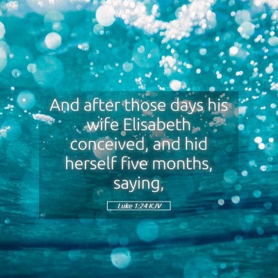 Picture 05 - Luke 1:24 KJV - And after those days his wife Elisabeth - Bible Verse Picture