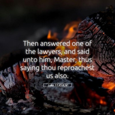 Picture 05 - Luke 11:45 KJV - Then answered one of the lawyers, and said unto - Bible Verse Picture