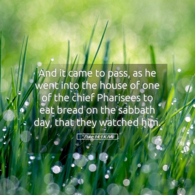 Picture 05 - Luke 14:1 KJV - And it came to pass, as he went into the house of - Bible Verse Picture