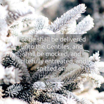 Picture 05 - Luke 18:32 KJV - For he shall be delivered unto the Gentiles, and - Bible Verse Picture