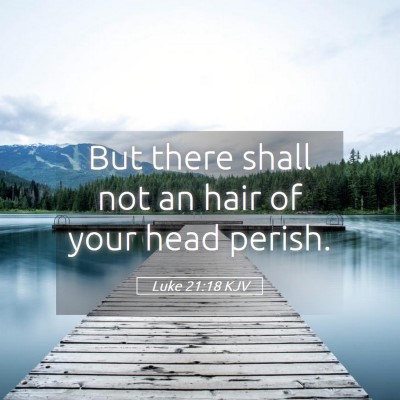 Picture 05 - Luke 21:18 KJV - But there shall not an hair of your head - Bible Verse Picture