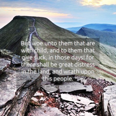 Picture 05 - Luke 21:23 KJV - But woe unto them that are with child, and to - Bible Verse Picture