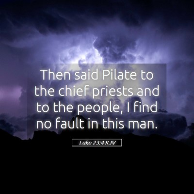 Picture 05 - Luke 23:4 KJV - Then said Pilate to the chief priests and to the - Bible Verse Picture