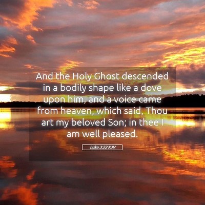 Picture 05 - Luke 3:22 KJV - And the Holy Ghost descended in a bodily shape - Bible Verse Picture