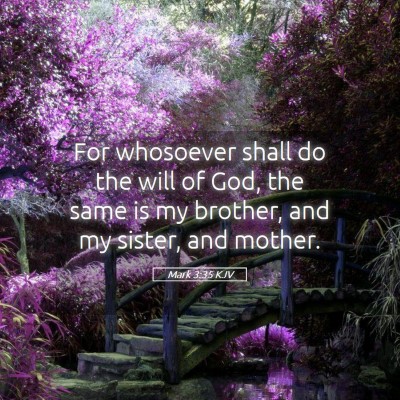 Picture 05 - Mark 3:35 KJV - For whosoever shall do the will of God, the same - Bible Verse Picture