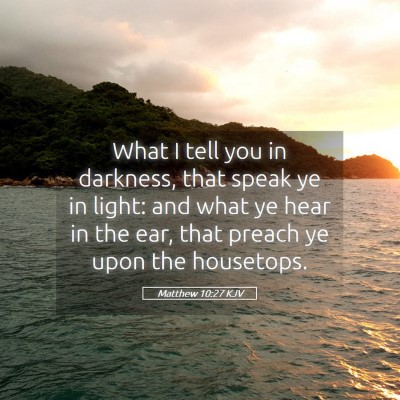 Picture 05 - Matthew 10:27 KJV - What I tell you in darkness, that speak ye in - Bible Verse Picture