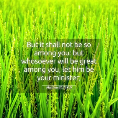 Picture 05 - Matthew 20:26 KJV - But it shall not be so among you: but whosoever - Bible Verse Picture