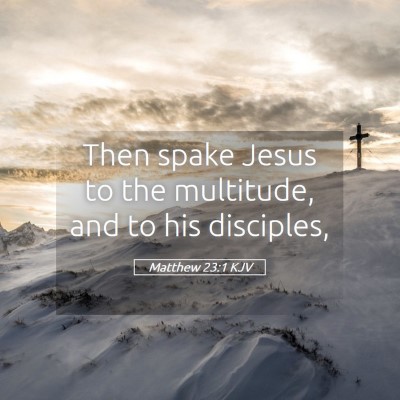 Picture 05 - Matthew 23:1 KJV - Then spake Jesus to the multitude, and to his - Bible Verse Picture