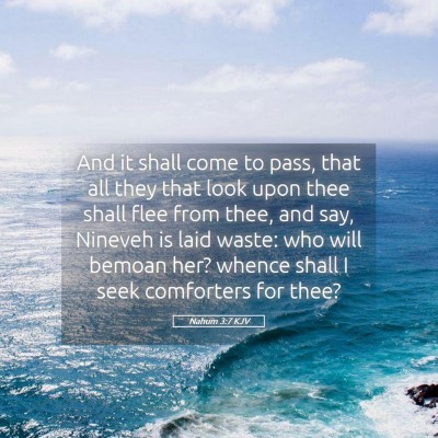 Picture 05 - Nahum 3:7 KJV - And it shall come to pass, that all they that - Bible Verse Picture