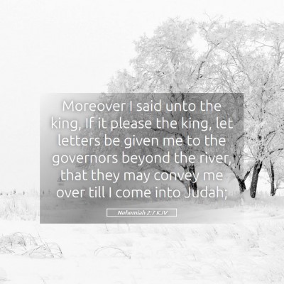 Picture 05 - Nehemiah 2:7 KJV - Moreover I said unto the king, If it please the - Bible Verse Picture