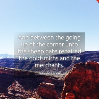 Picture 05 - Nehemiah 3:32 KJV - And between the going up of the corner unto the - Bible Verse Picture