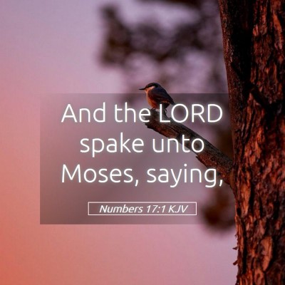 Picture 05 - Numbers 17:1 KJV - And the LORD spake unto Moses, - Bible Verse Picture