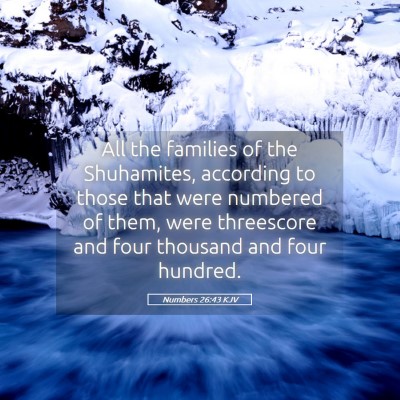 Picture 05 - Numbers 26:43 KJV - All the families of the Shuhamites, according to - Bible Verse Picture