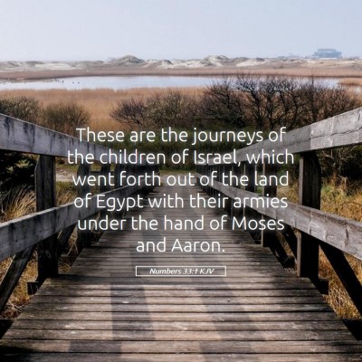 Picture 05 - Numbers 33:1 KJV - These are the journeys of the children of Israel, - Bible Verse Picture