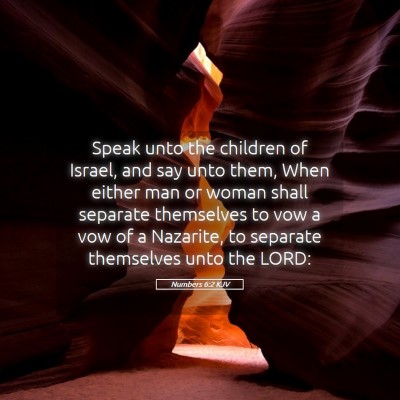 Picture 05 - Numbers 6:2 KJV - Speak unto the children of Israel, and say unto - Bible Verse Picture