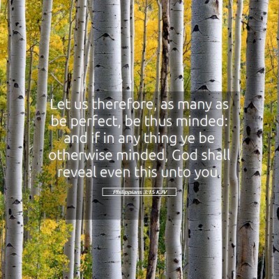 Picture 05 - Philippians 3:15 KJV - Let us therefore, as many as be perfect, be thus - Bible Verse Picture