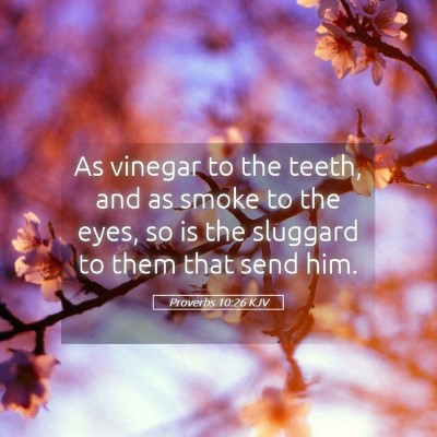Picture 05 - Proverbs 10:26 KJV - As vinegar to the teeth, and as smoke to the - Bible Verse Picture