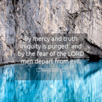 Picture 05 - Proverbs 16:6 KJV - By mercy and truth iniquity is purged: and by the - Bible Verse Picture