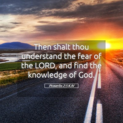 Picture 05 - Proverbs 2:5 KJV - Then shalt thou understand the fear of the LORD, - Bible Verse Picture