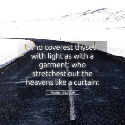 Picture 05 - Psalms 104:2 KJV - Who coverest thyself with light as with a - Bible Verse Picture