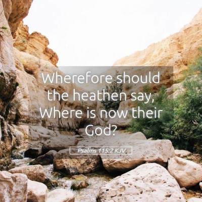 Picture 05 - Psalms 115:2 KJV - Wherefore should the heathen say, Where is now - Bible Verse Picture