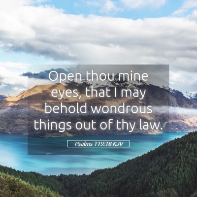 Picture 05 - Psalms 119:18 KJV - Open thou mine eyes, that I may behold wondrous - Bible Verse Picture