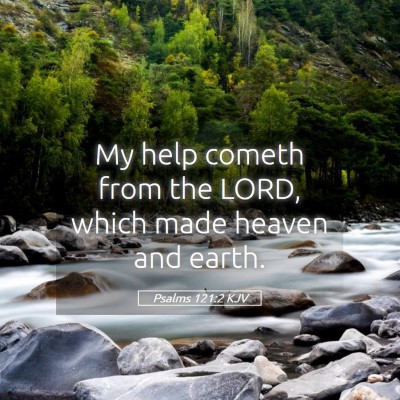 Picture 05 - Psalms 121:2 KJV - My help cometh from the LORD, which made heaven - Bible Verse Picture