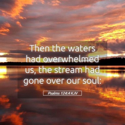 Picture 05 - Psalms 124:4 KJV - Then the waters had overwhelmed us, the stream - Bible Verse Picture
