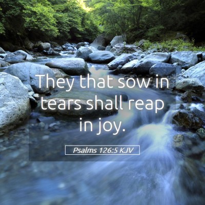 Picture 05 - Psalms 126:5 KJV - They that sow in tears shall reap in - Bible Verse Picture