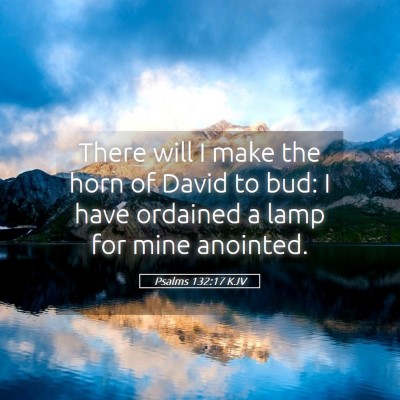 Picture 05 - Psalms 132:17 KJV - There will I make the horn of David to bud: I - Bible Verse Picture
