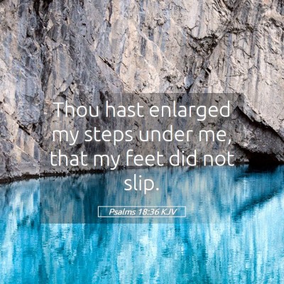 Picture 05 - Psalms 18:36 KJV - Thou hast enlarged my steps under me, that my - Bible Verse Picture
