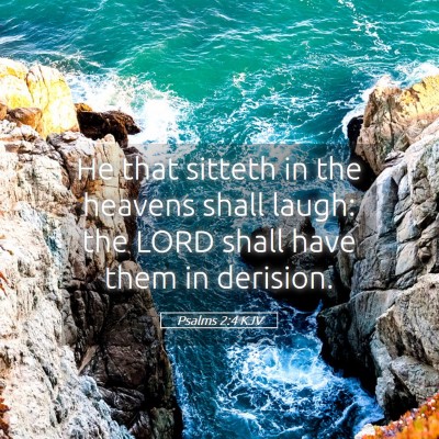 Picture 05 - Psalms 2:4 KJV - He that sitteth in the heavens shall laugh: the - Bible Verse Picture