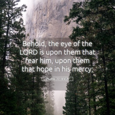 Picture 05 - Psalms 33:18 KJV - Behold, the eye of the LORD is upon them that - Bible Verse Picture
