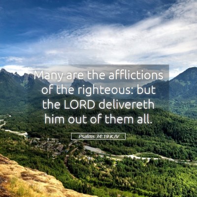 Picture 05 - Psalms 34:19 KJV - Many are the afflictions of the righteous: but - Bible Verse Picture