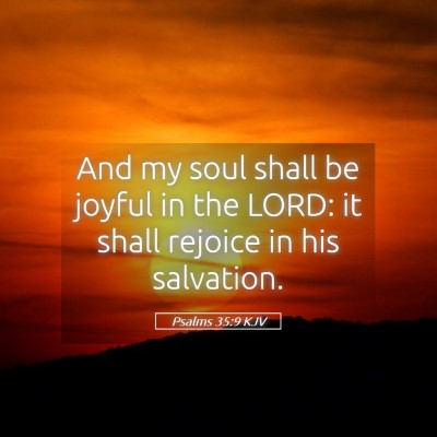 Picture 05 - Psalms 35:9 KJV - And my soul shall be joyful in the LORD: it shall - Bible Verse Picture