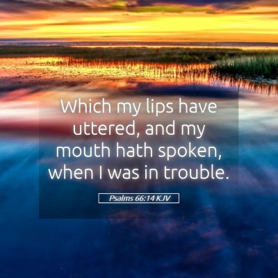 Picture 05 - Psalms 66:14 KJV - Which my lips have uttered, and my mouth hath - Bible Verse Picture