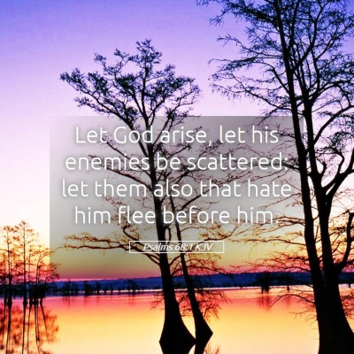 Picture 05 - Psalms 68:1 KJV - Let God arise, let his enemies be scattered: let - Bible Verse Picture