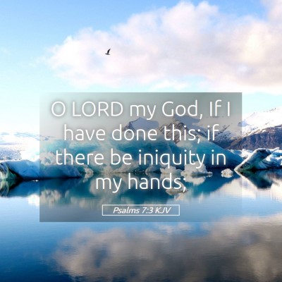 Picture 05 - Psalms 7:3 KJV - O LORD my God, If I have done this; if there be - Bible Verse Picture