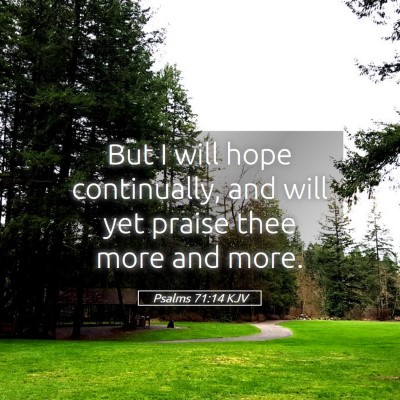 Picture 05 - Psalms 71:14 KJV - But I will hope continually, and will yet praise - Bible Verse Picture