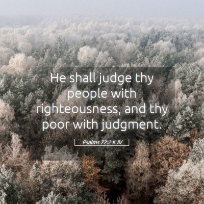 Picture 05 - Psalms 72:2 KJV - He shall judge thy people with righteousness, and - Bible Verse Picture