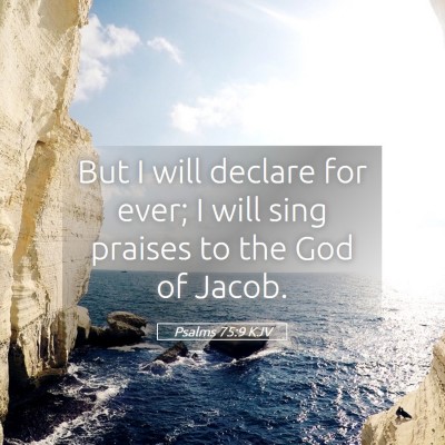 Picture 05 - Psalms 75:9 KJV - But I will declare for ever; I will sing praises - Bible Verse Picture