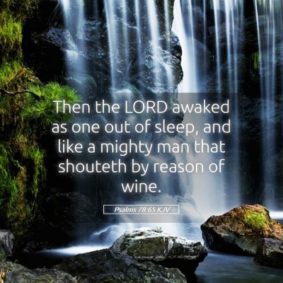 Picture 05 - Psalms 78:65 KJV - Then the LORD awaked as one out of sleep, and - Bible Verse Picture